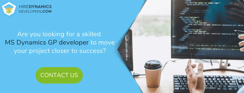talented microsoft dynamics gp developer needed